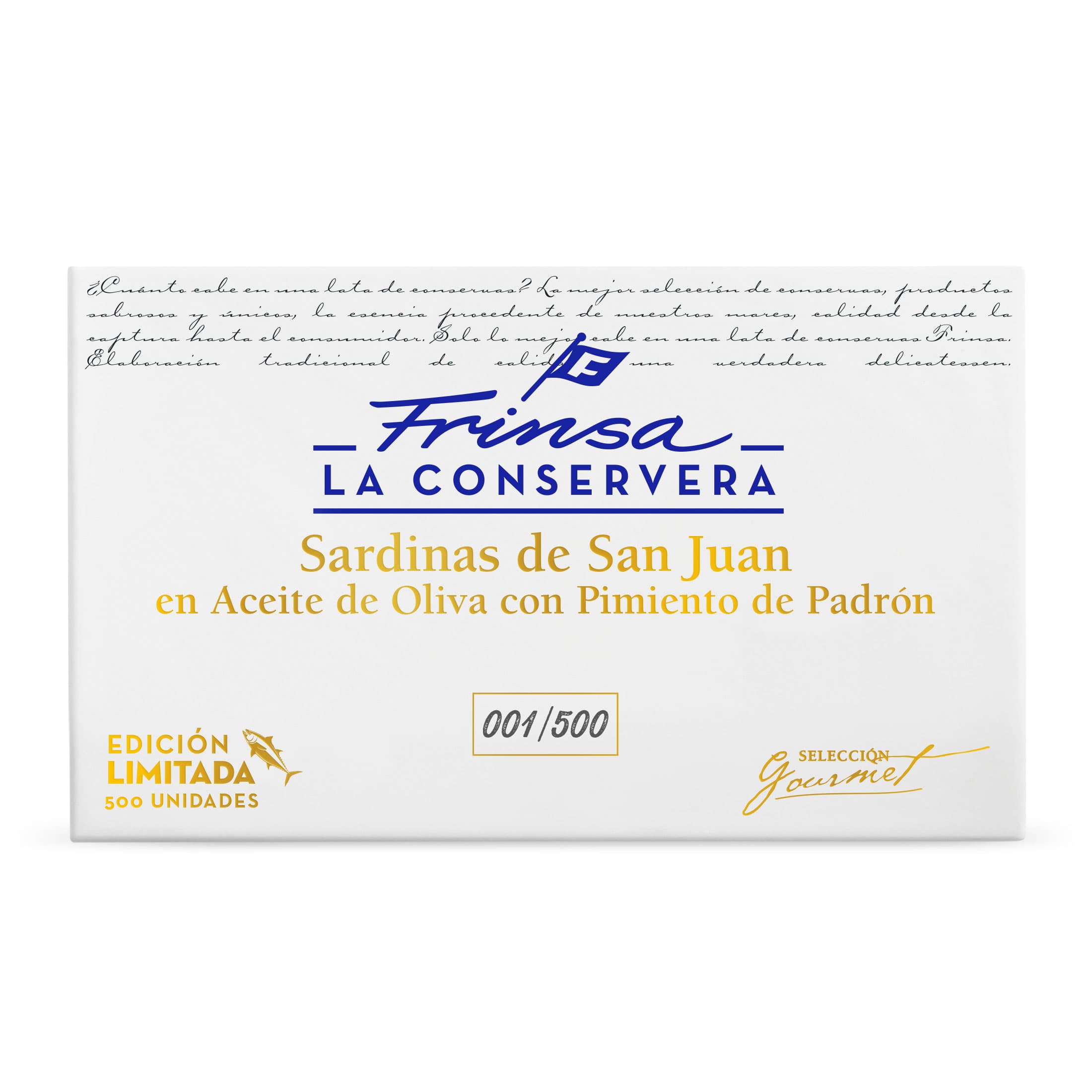 Sardinas en Aceite de Oliva con Pimiento de Padrón