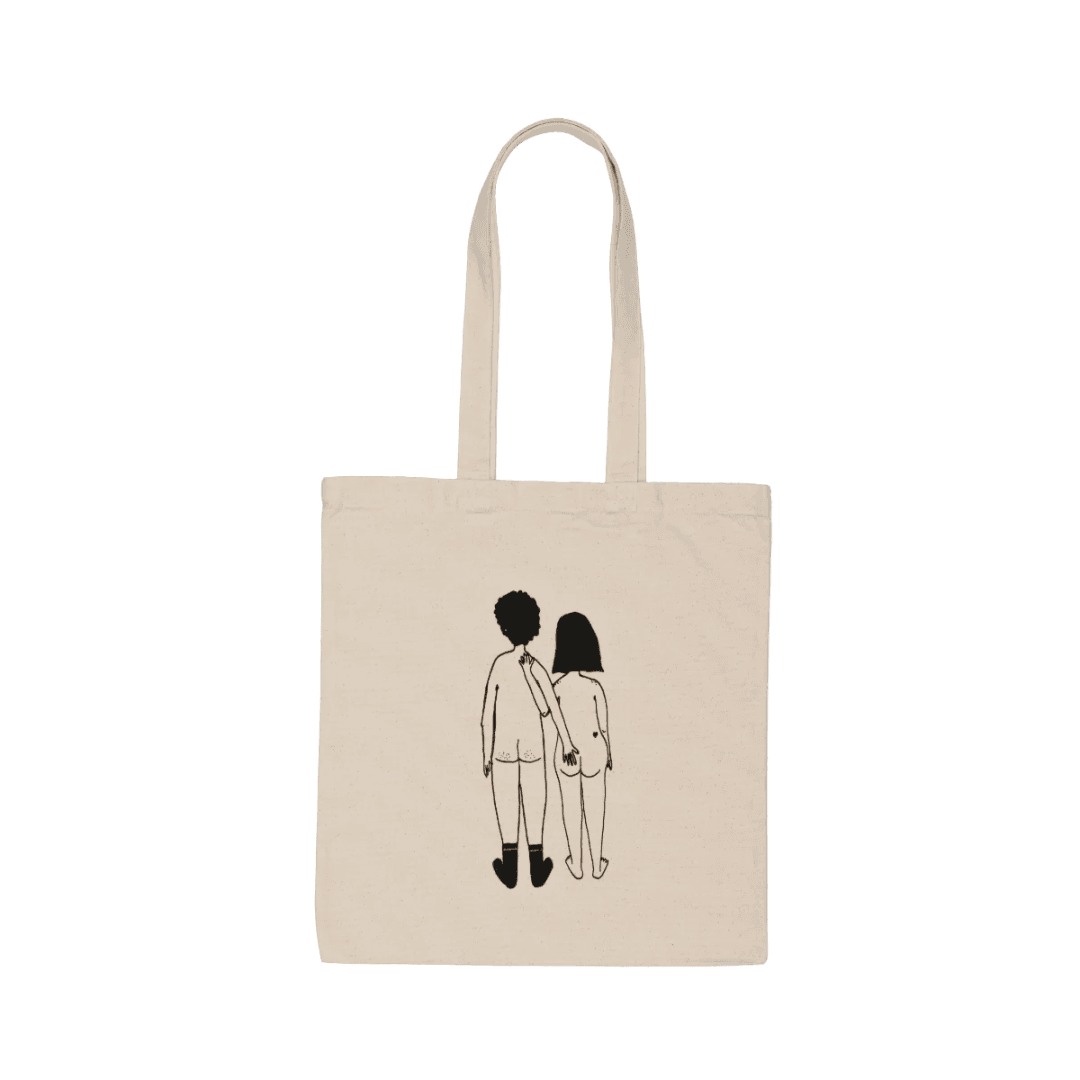 Tote bag Naked Couple - Helen B