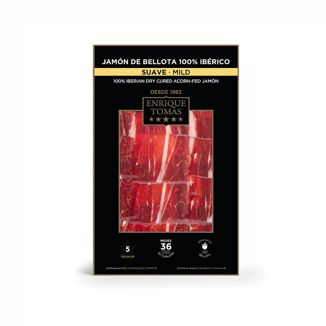 Jamón de Bellota 100% Ibérico Suave - Sobre 80 gr