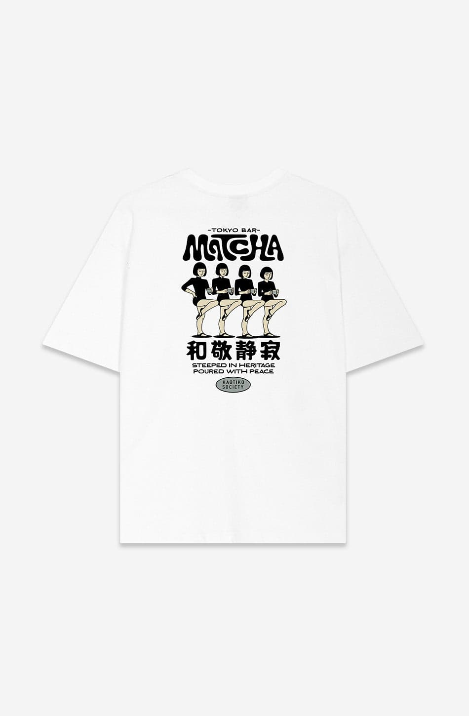 Camiseta Regular Matcha Tokyo White