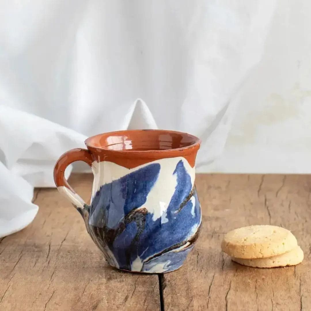Taza de Café Diábolo Azul y Negro