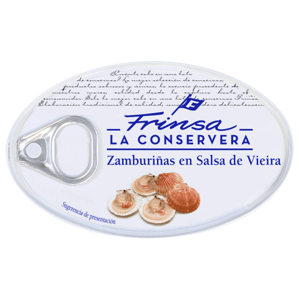 Zamburiñas en salsa de vieira en conserva