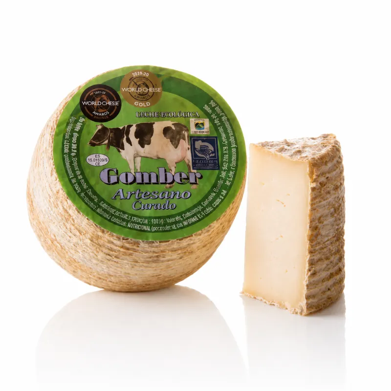 Queso de vaca curado artesano Gomber