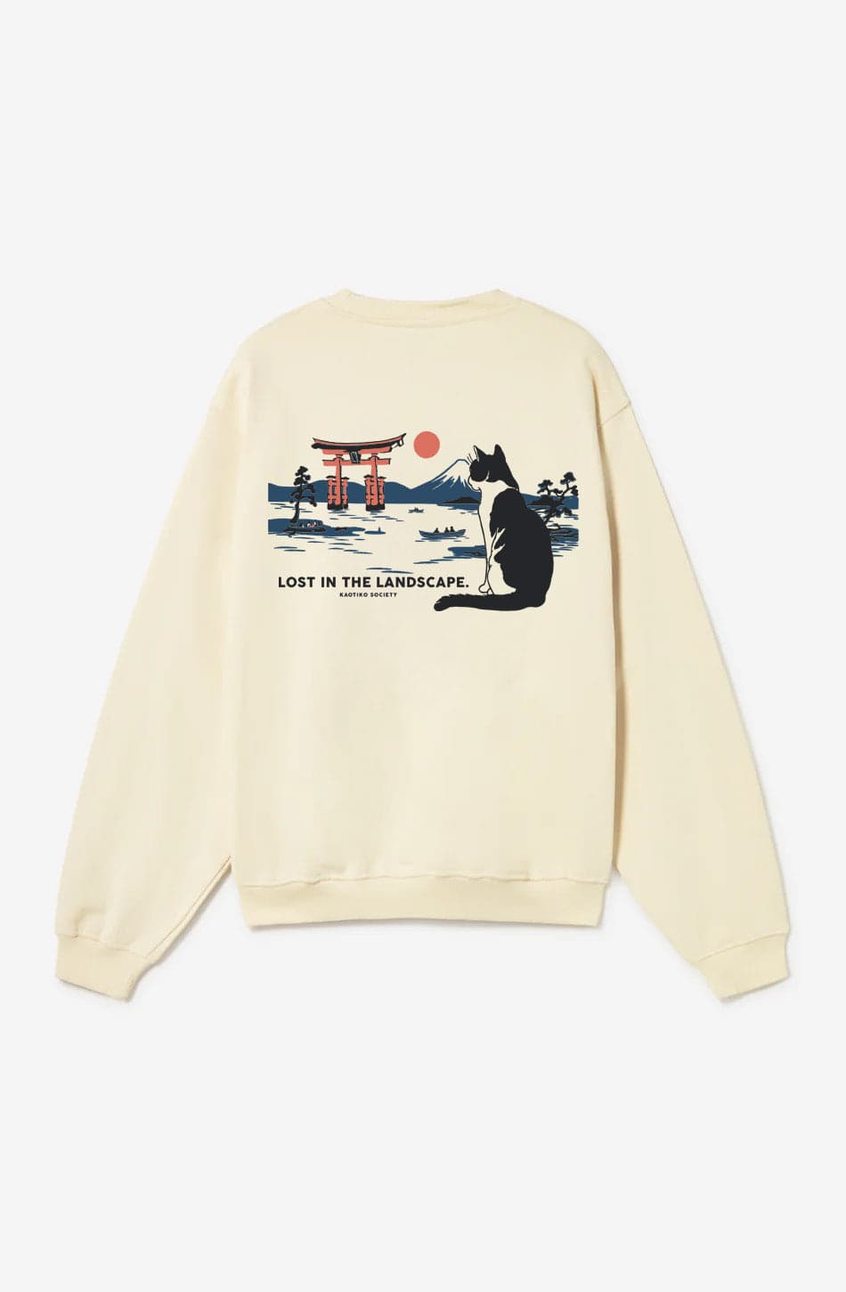 Sudadera Landscape Ivory