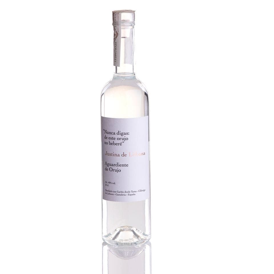 Orujo blanco Justina de Liébana
