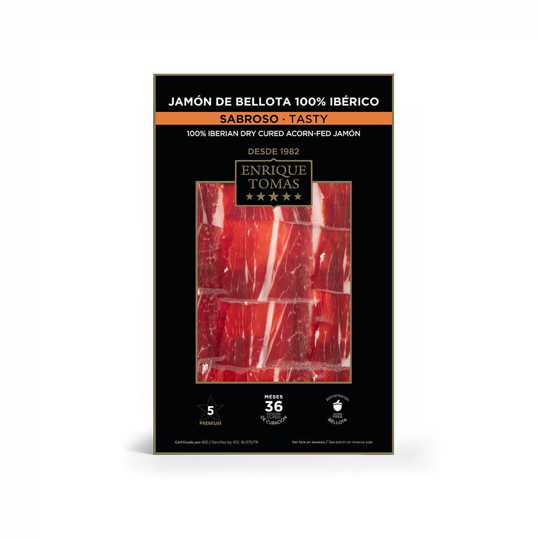 Jamón de Bellota 100% Ibérico Sabroso - Sobre 80 gr