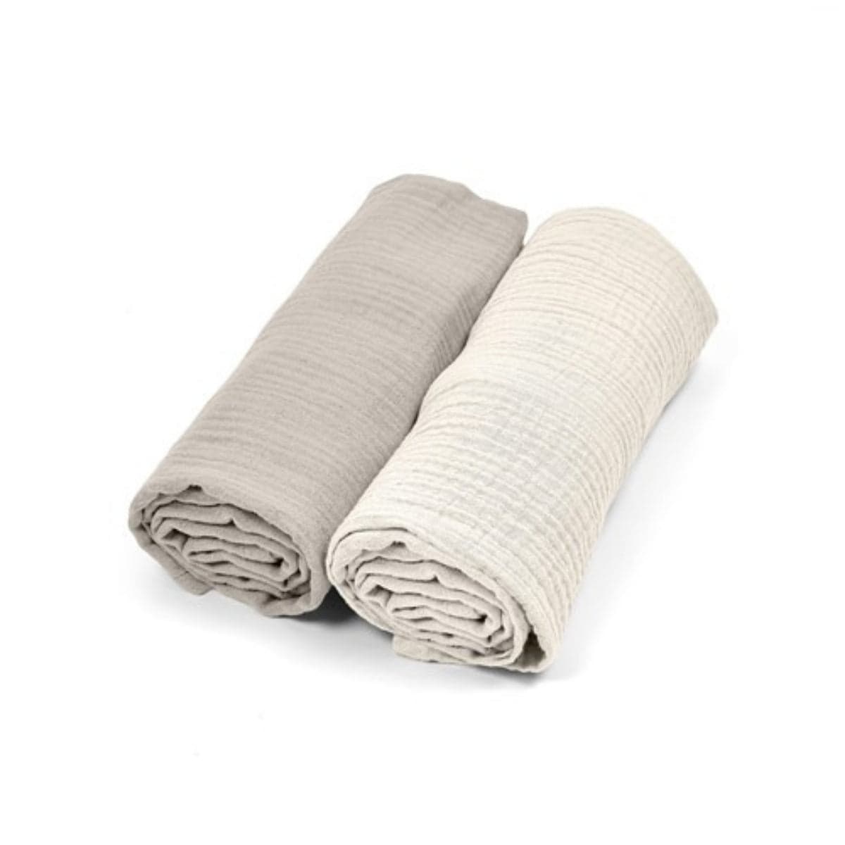 Pack 2 Muselinas De Algodón 70x70 Para Bebé Beige