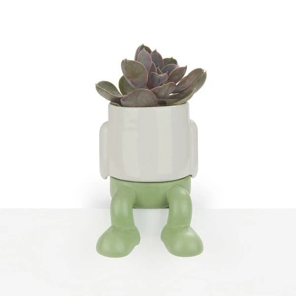Maceta verde mini Mr. Dangly