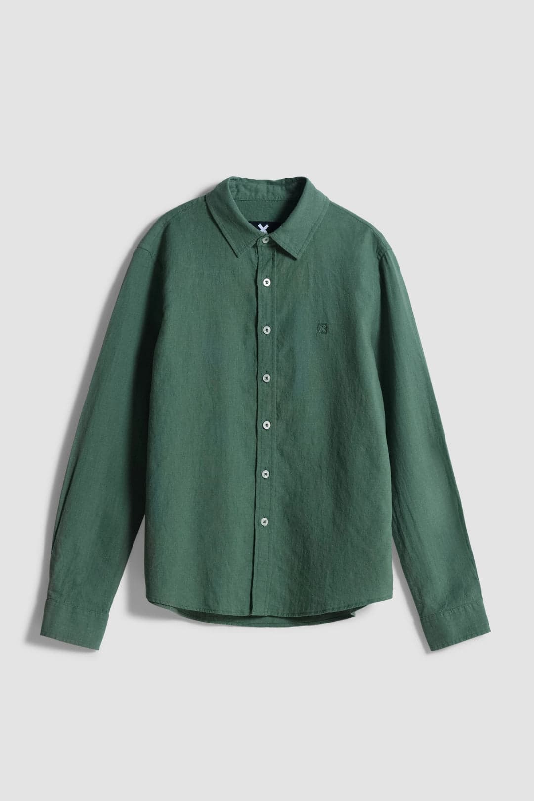 CAMISA KIDS DE LINO PINE GREEN