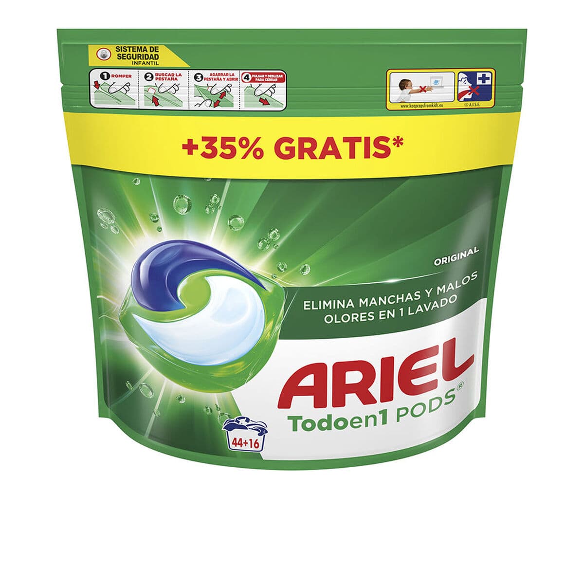 Detergente Ariel ORIGINAL 60 Cápsulas