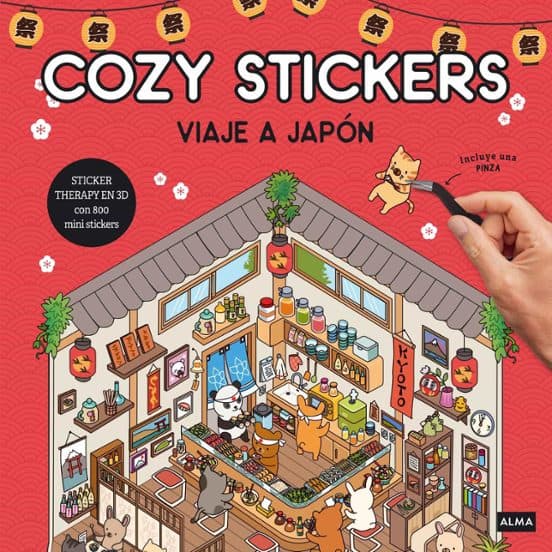 Libro de pegatinas Viaje a Japón - Cozy Stickers