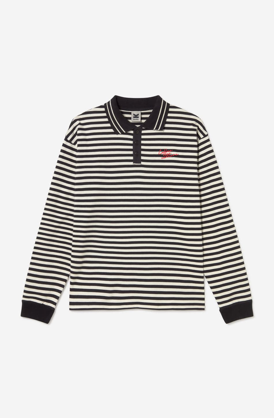 Polo Coffee Culture Stripes Black Ivory