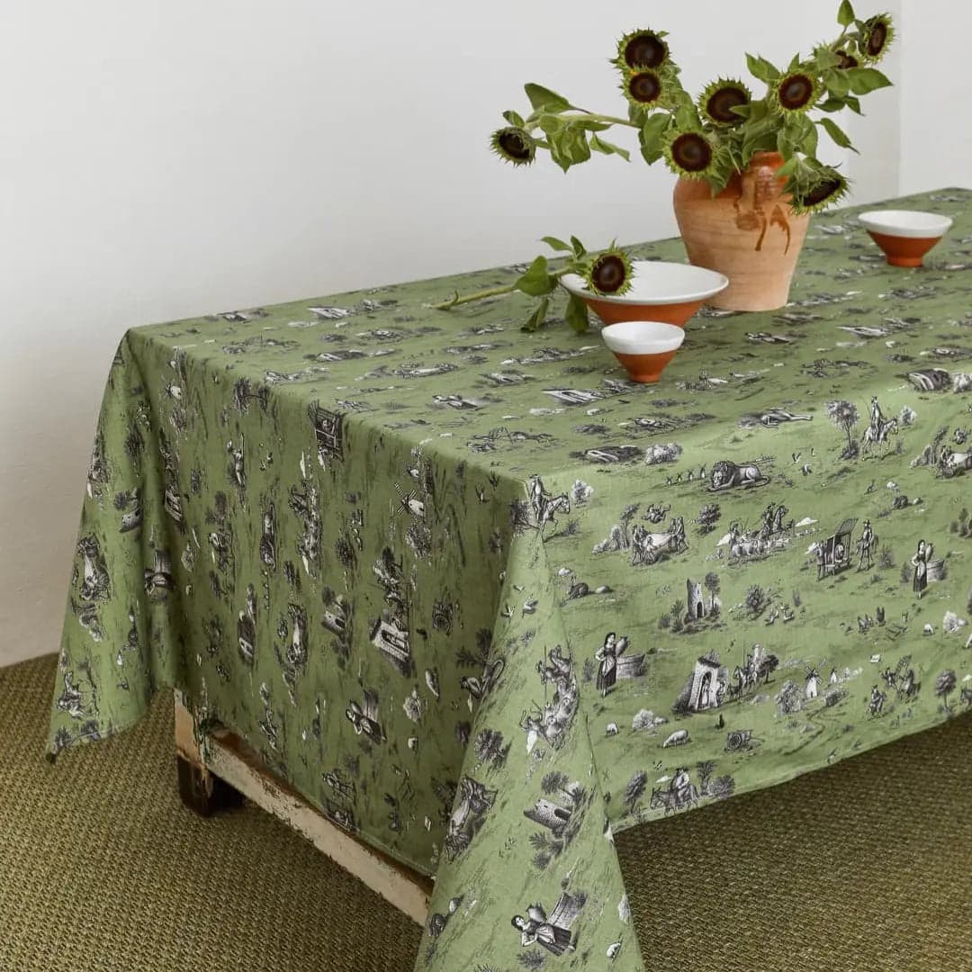 Mantel Quijote Verde