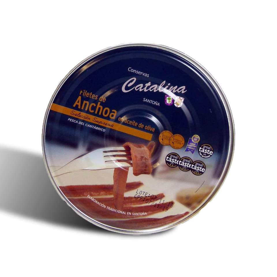 Pandereta de anchoas Catalina 180 grs