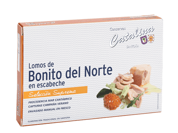 Lomos de bonito del norte Catalina en escabeche