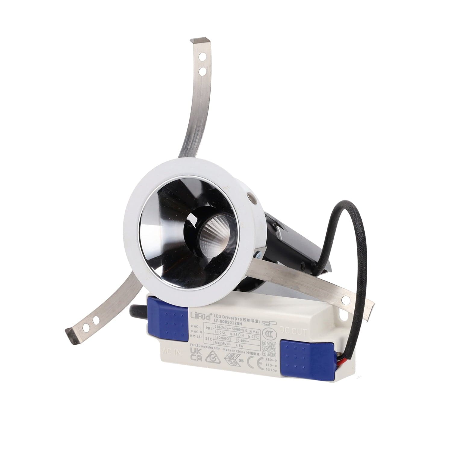 Foco LED techo empotrable COB - 5W - Orientable - Bajo UGR - Ø50mm