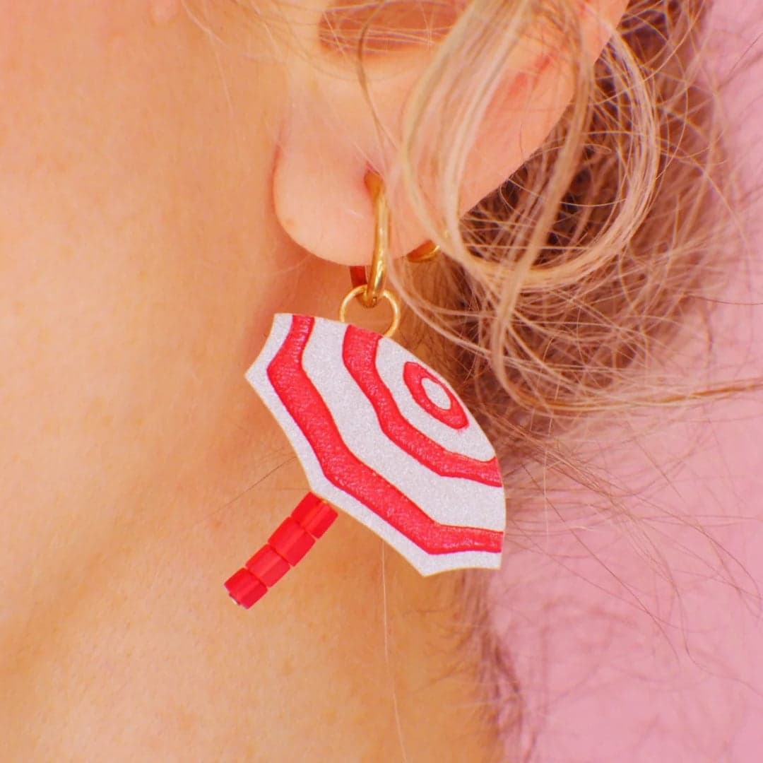 Pendientes rojos Ombreta - Mitumi