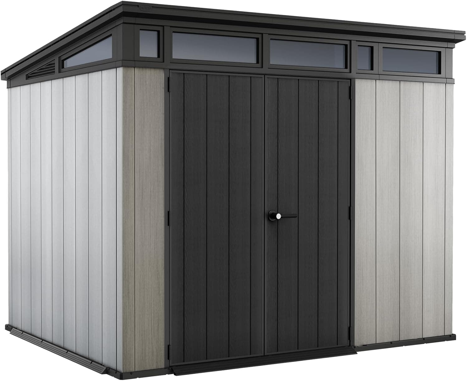 Keter Caseta Artisan 9x7: Almacenamiento Exterior, Resina, Efecto Madera.