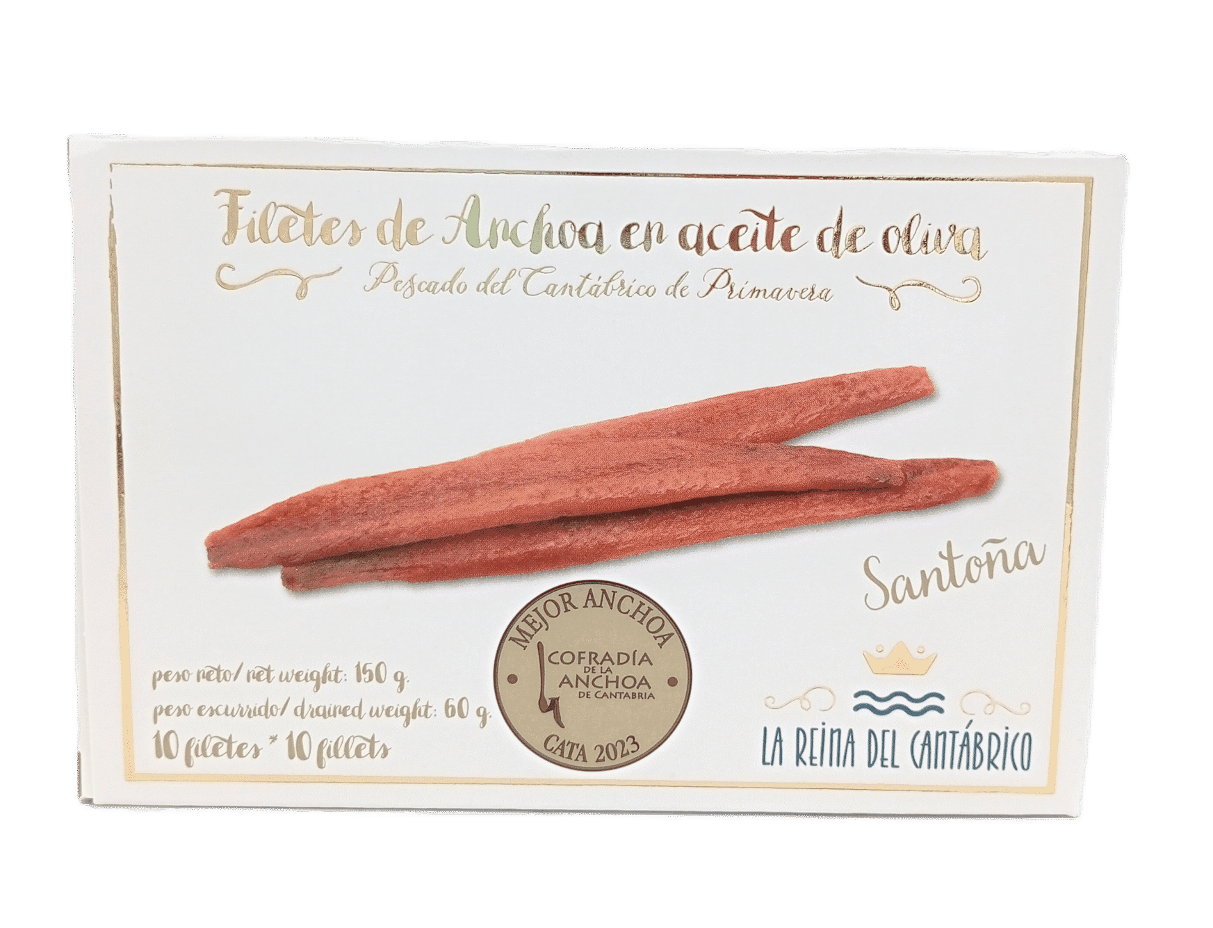 Lata de anchoas La Reina del Cantábrico 150 gramos en aceite de oliva