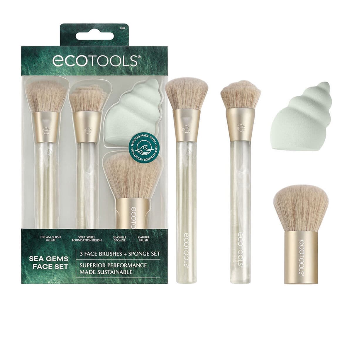 Set de Brochas de Maquillaje Ecotools MAKEUP BRUSHES ECOTOOLS 4 Piezas