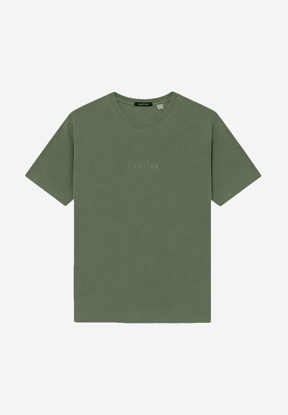 Camiseta Basic Washed Army