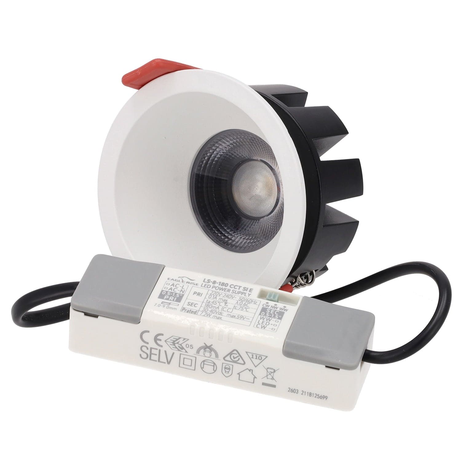 Downlight LED 8W CCT Chip OSRAM Corte Ø 75mm