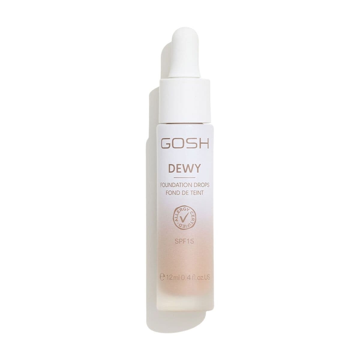 Base de Maquillaje Fluida Gosh Copenhagen DEWY Nº 008-Tan Spf 15 12 g