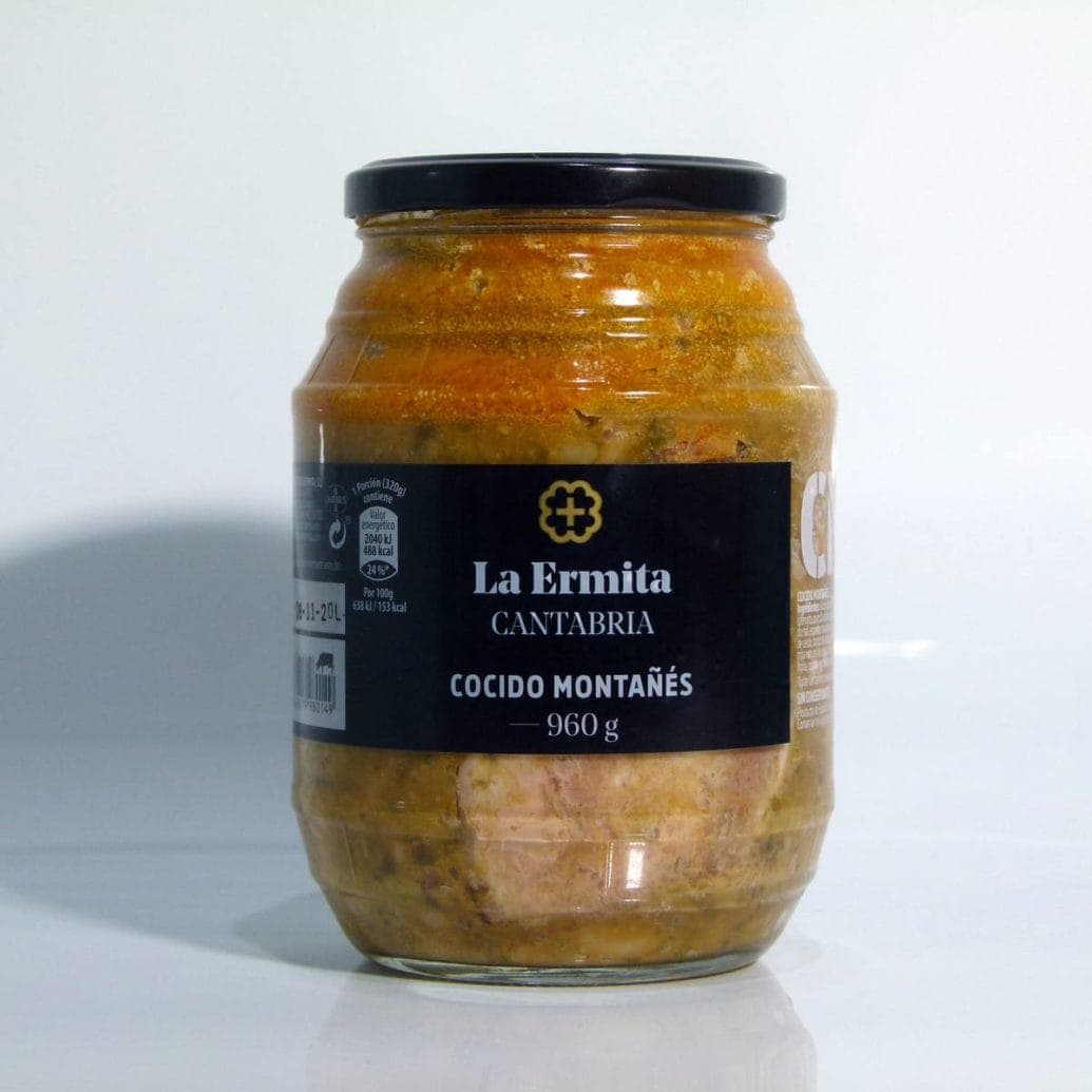Cocido Montañés delicatessen la Ermita, tarro de 960 gramos