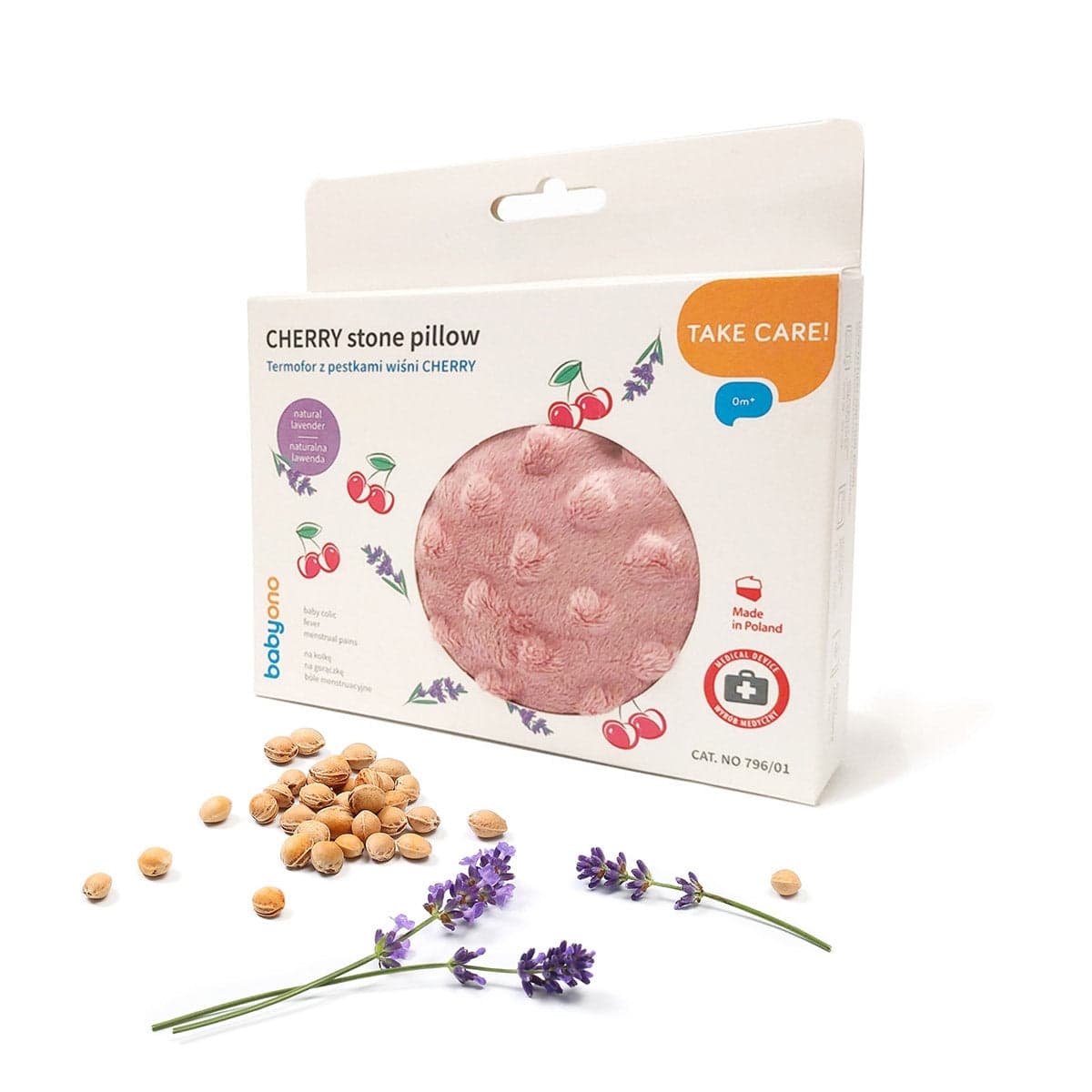 Bolsa Anticólico De Semillas Con Huesos De Cereza Pink