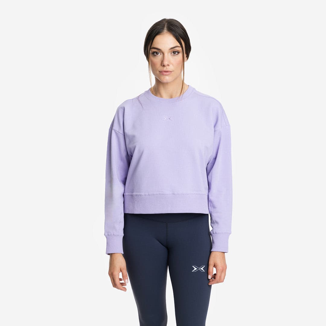 Sudadera Mujer Crop Jersey Stretch