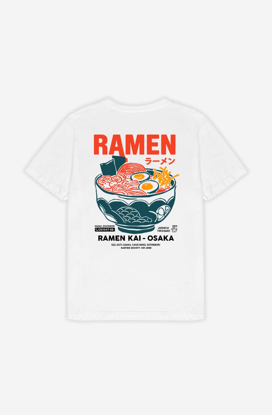 Camiseta Ramen Osaka White