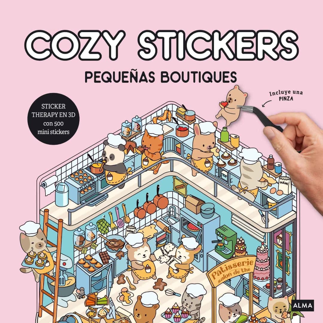 Libro de pegatinas Pequeñas boutiques - Cozy Stickers