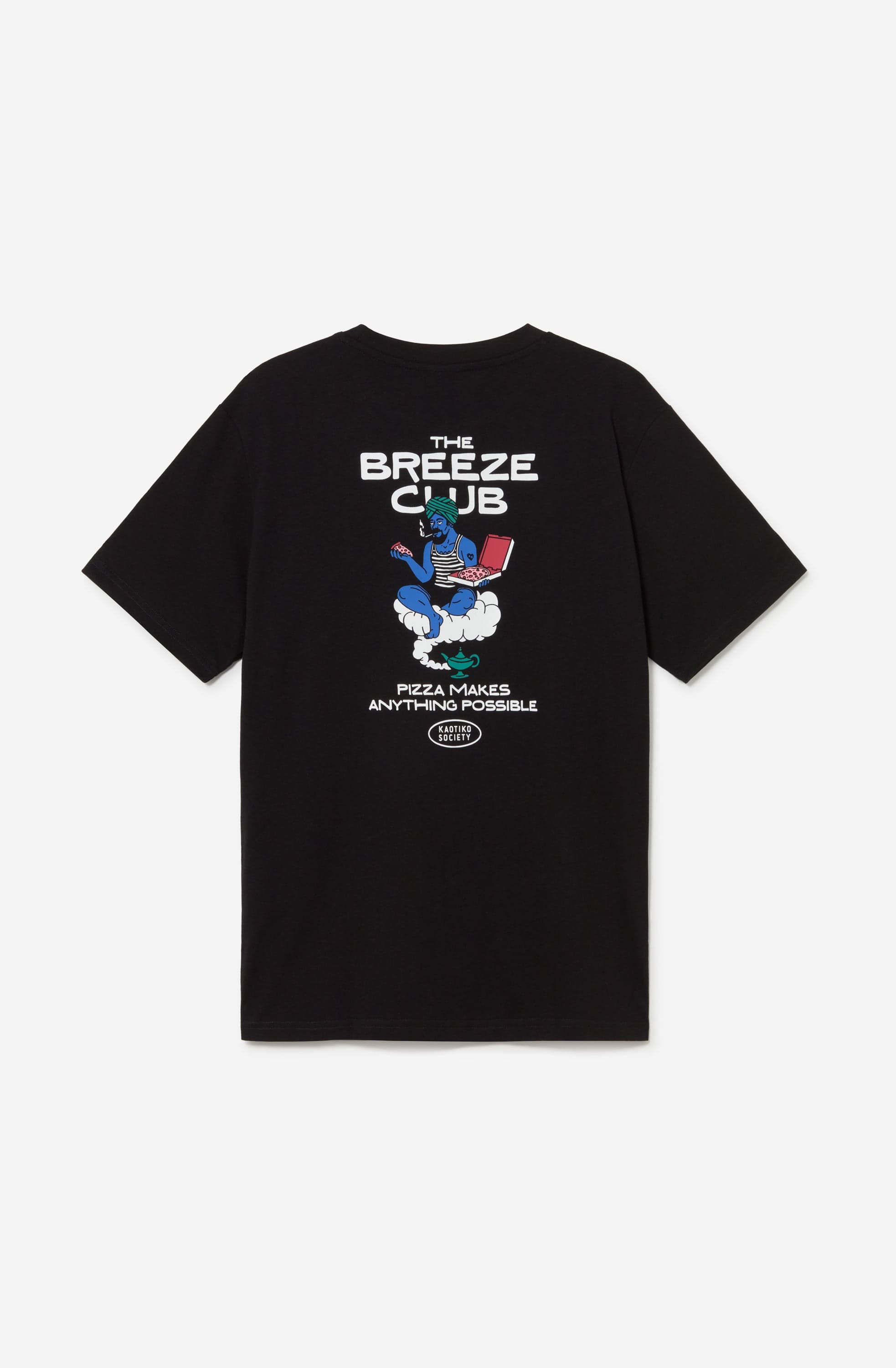 Camiseta Regular Pizza Makes Anything Black