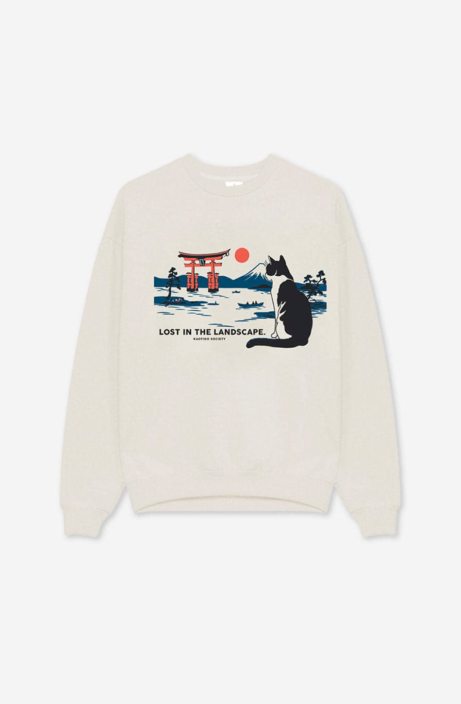 Sudadera Lost In The Landscape Organic Ivory