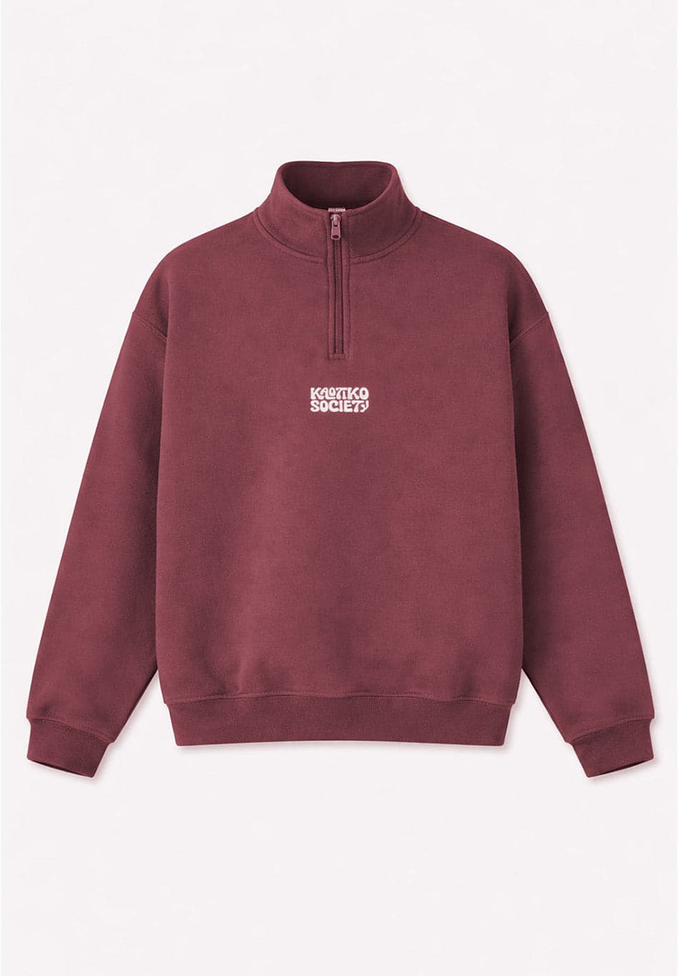 Sudadera Zipper Focus Burgundy