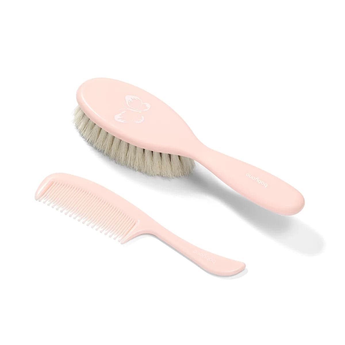 Set Cepillo Y Peine Con Cerdas Naturales Extra Suaves Pink