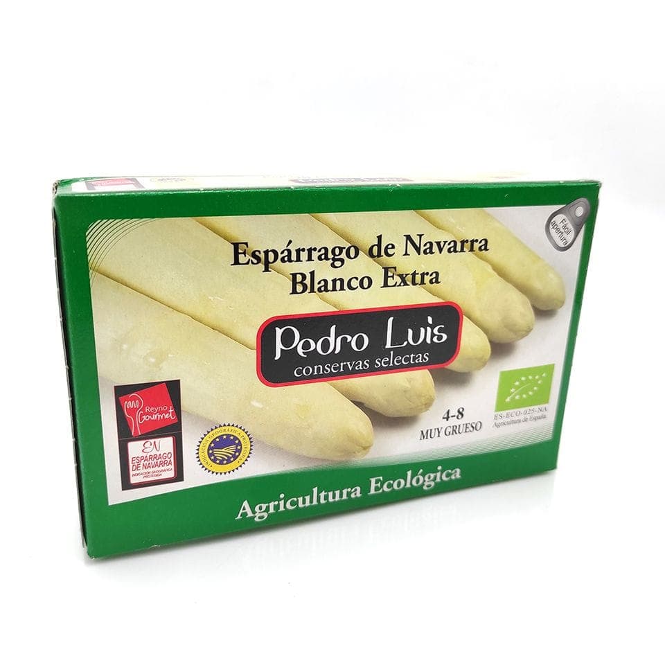 Espárrago de Navarra extra conservas Pedro Luis 4-8 muy gruesos