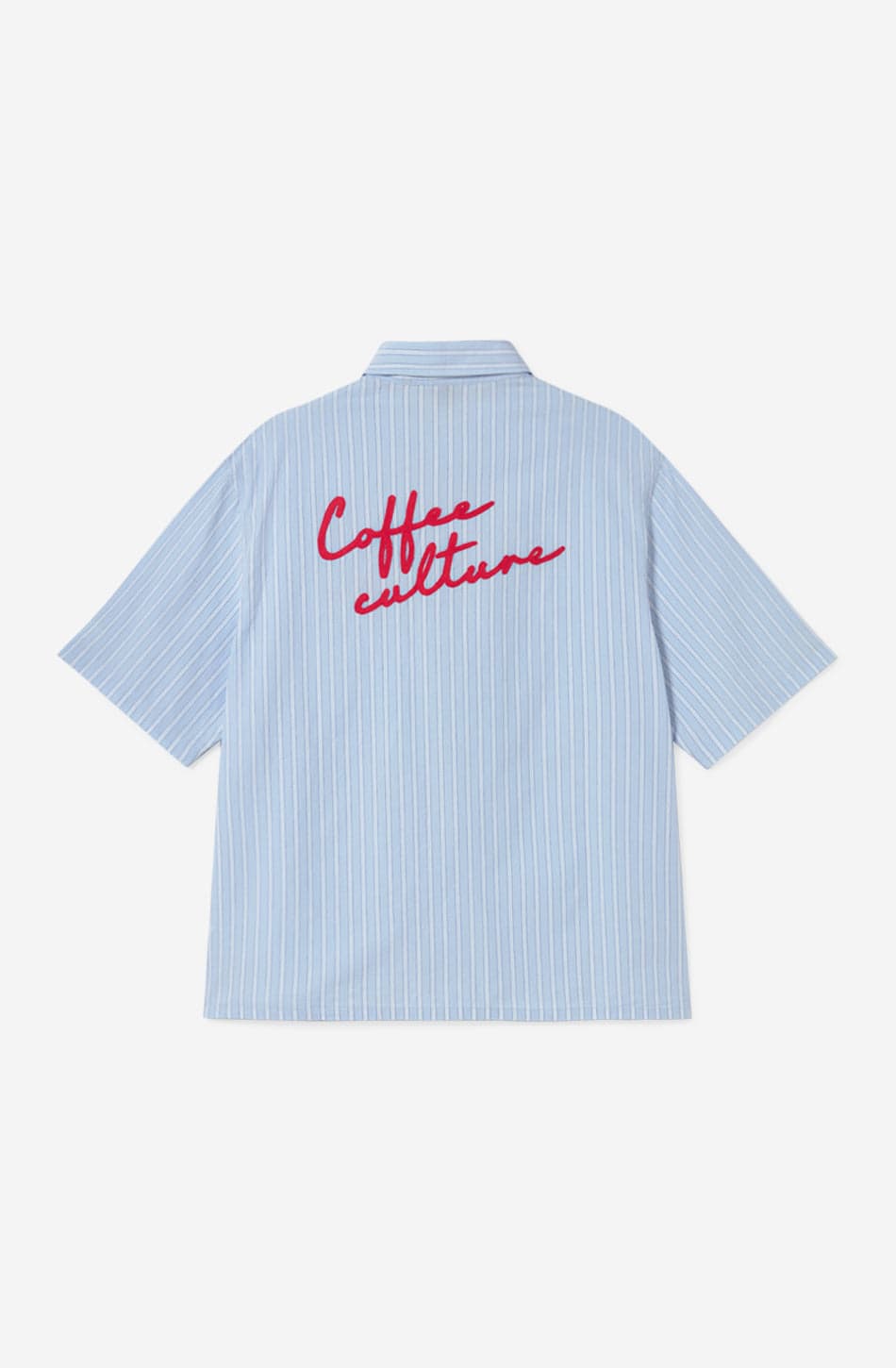 Camisa Coffee Culture Blue/White Stripes