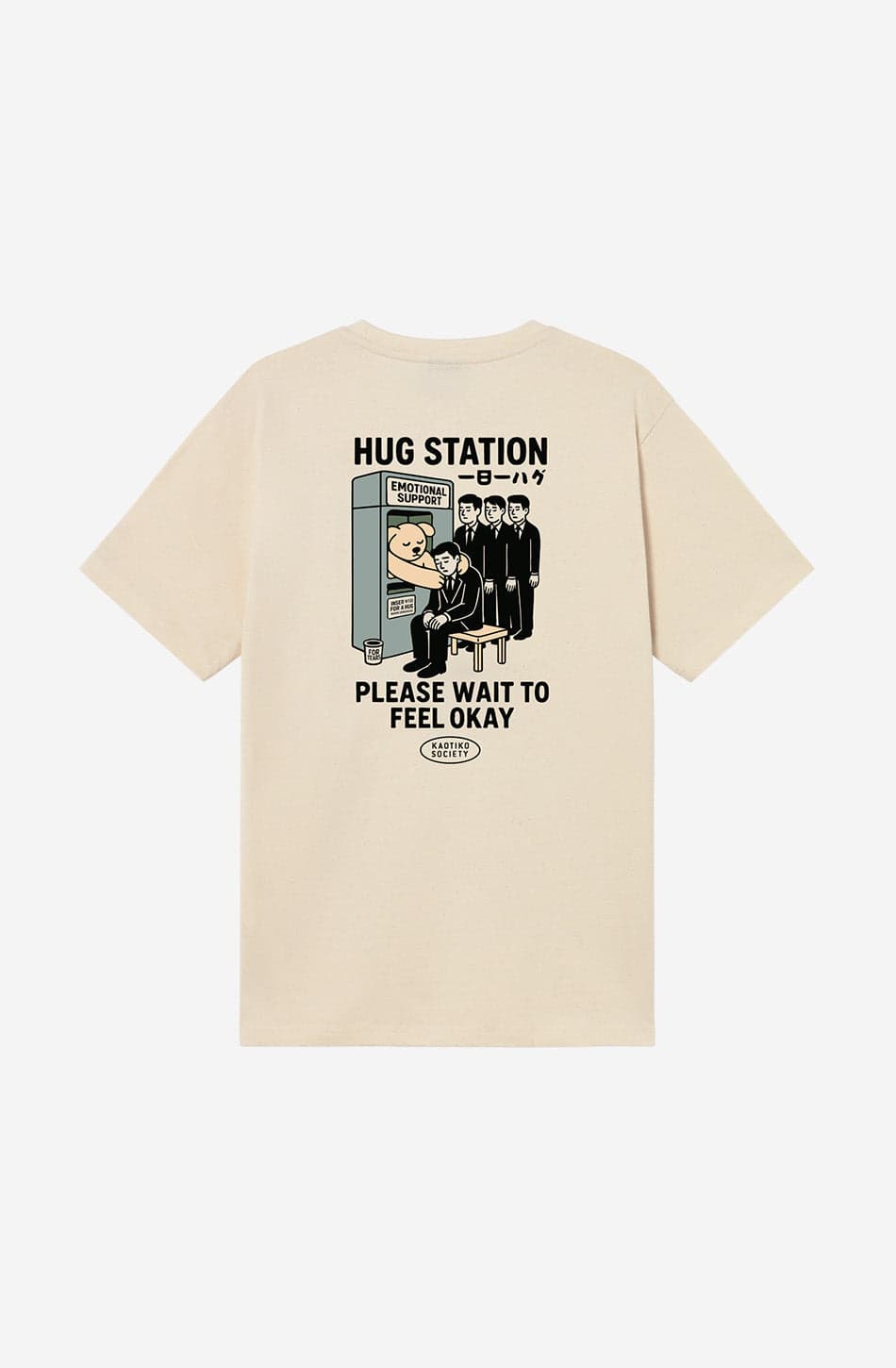 Camiseta Hug Station Organic Tabacco Regular Fit