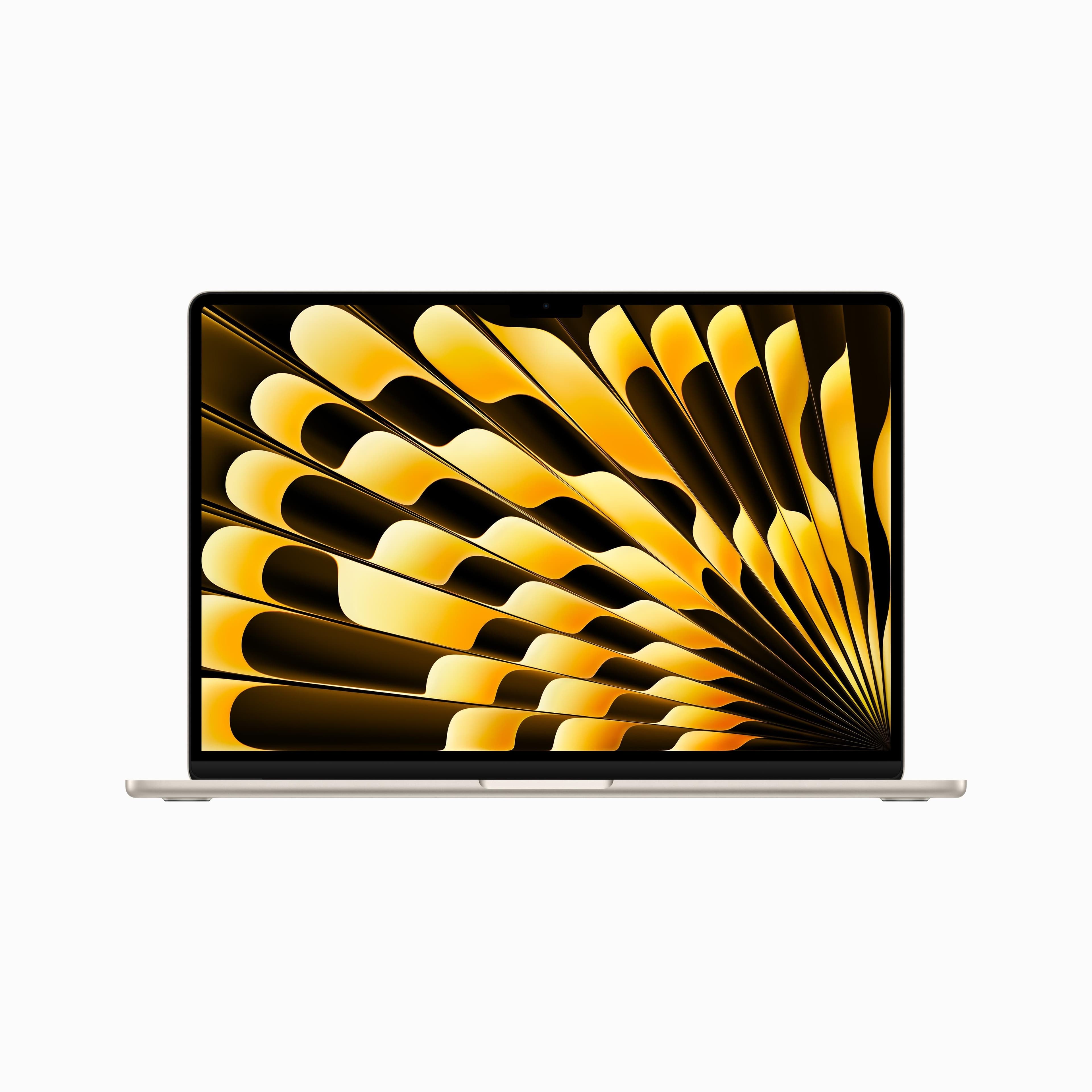 Apple MacBook Air 15" Chip M2 | 8 GB RAM | 256 GB SSD | CPU 8 núcleos | GPU 10 núcleos - Blanco Estrella