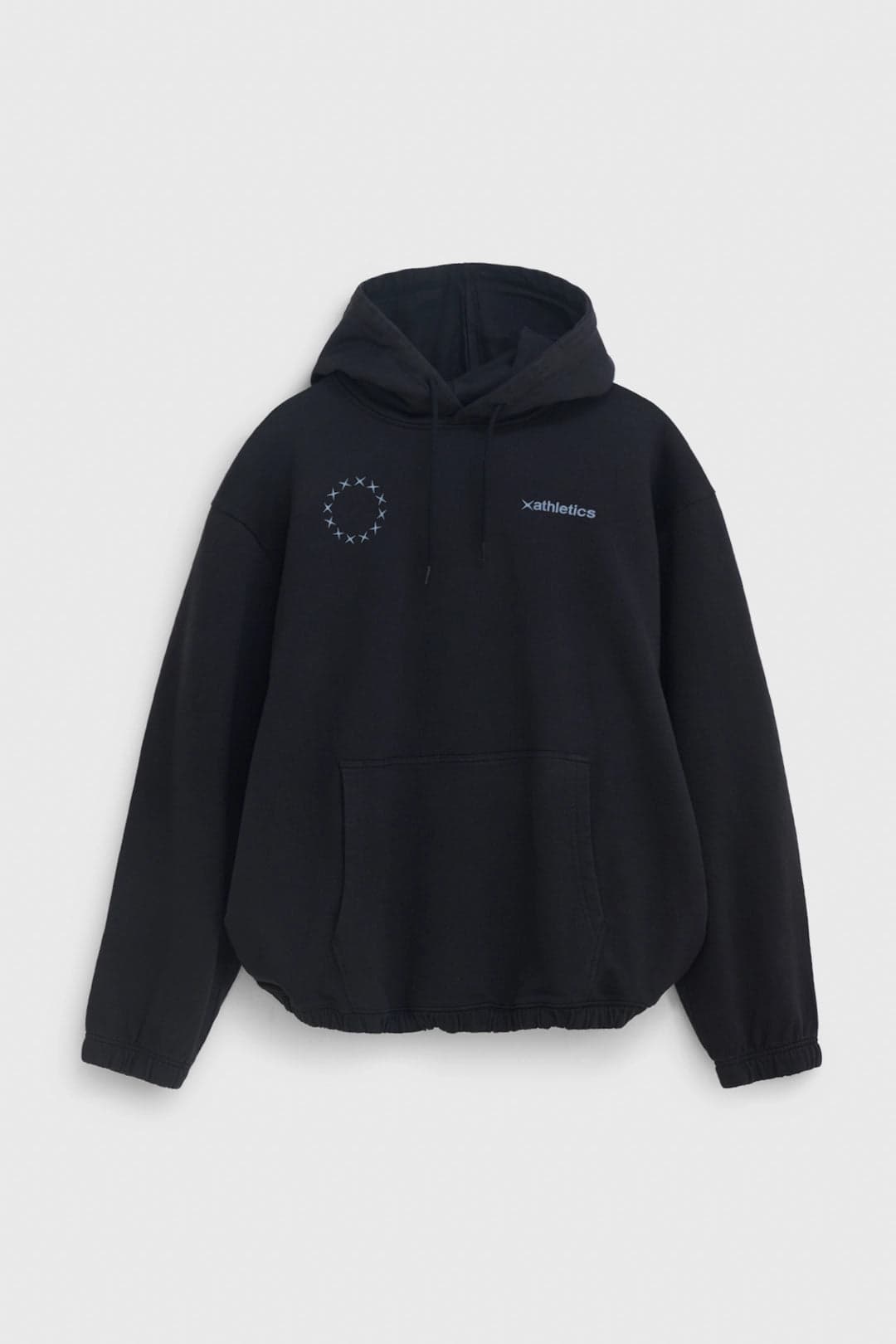 SUDADERA CON CAPUCHA LOGO WASHED NEGRA
