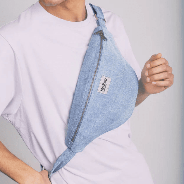 Riñonera Sasha vaquera azul claro - Hindbag