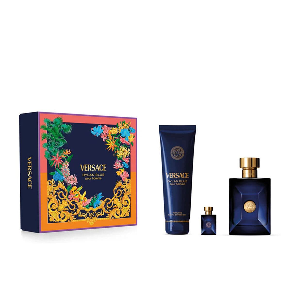 Set de Perfume Hombre Versace DYLAN BLUE 3 Piezas