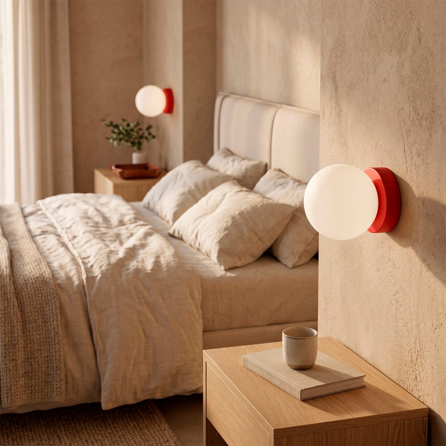 Aplique de pared bola cristal "Alba"